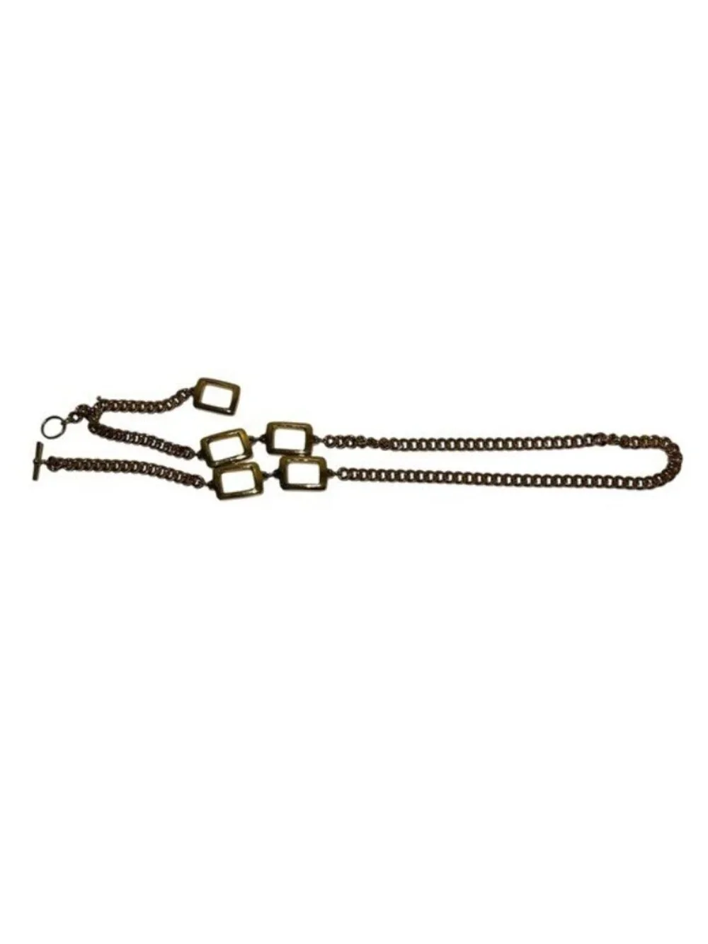 Y2K Style Gold Tone Belly Chain Belt 33